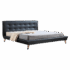 King PU Leather Deluxe Bed Frame Black