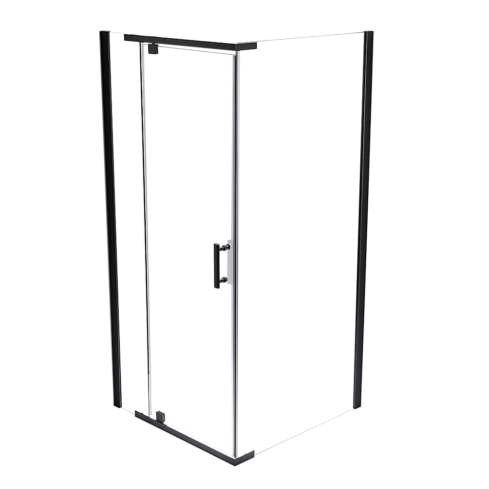 V63-829181-6327fca5da335.1000x1000-00 Shower Screen 1000x700x1900mm Framed Safety Glass Pivot Door By Della Francesca - Image 1