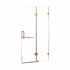 120 x 200cm Wall to Wall Frameless Shower Screen 10mm Glass By Della Francesca