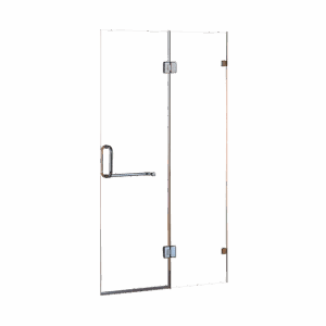 120 x 200cm Wall to Wall Frameless Shower Screen 10mm Glass By Della Francesca