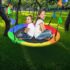 1m Tree Swing in Multi-Color Rainbow Kids Indoor/Outdoor Round Mat Saucer Swing - Image 2