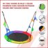 1m Tree Swing in Multi-Color Rainbow Kids Indoor/Outdoor Round Mat Saucer Swing - Image 3