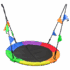1m Tree Swing in Multi-Color Rainbow Kids Indoor/Outdoor Round Mat Saucer Swing