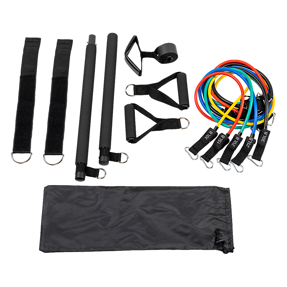 V63-836981-6293d8f41cafd.1000x1000-00 Exercise Pilates Bar Kit Resistance Bands Yoga Fitness Stretch Workout Gym - Image 1