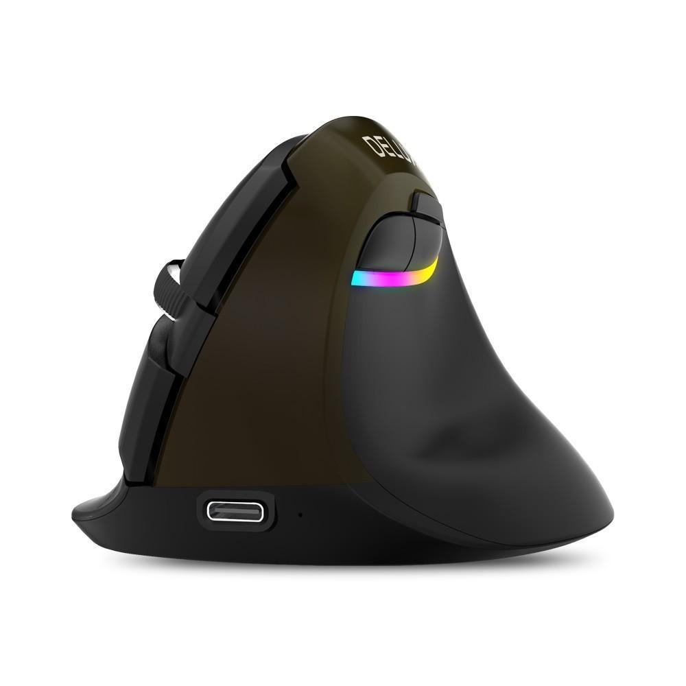 V633-DELUX-MOUSE-MINI-167795-00 Delux Mini Vertical Ergonomic Mouse - Image 1