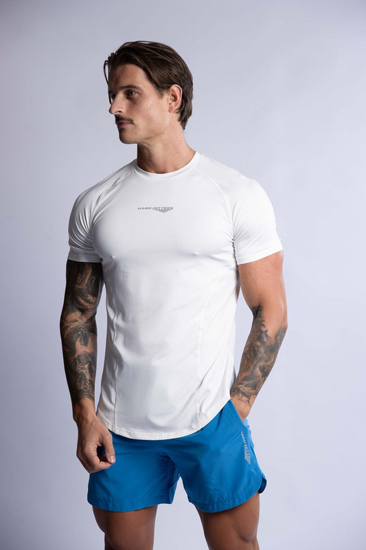 V697-PRO-TECH-PERFORMANCE-TEE-WHITE-X-LARGE-218046-00 HARD HITTERS PRO-TECH PERFORMANCE TEE WHITE X-LARGE - Image 1
