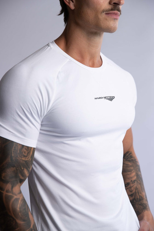 V697-RAGLAN-CREW-TEE-WHITE-LARGE-202505141610-00 HARD HITTERS RAGLAN CREW TEE WHITE LARGE - Image 1