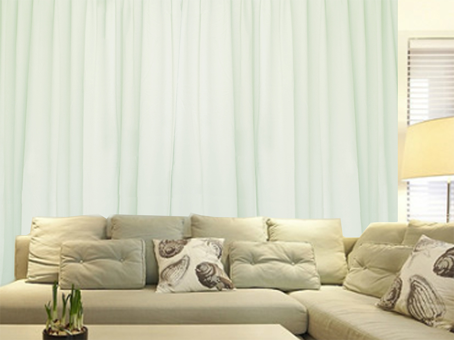 V702-CNZ2-2-2730SINGLE-204608-00 Milk White Large Curtain 285x270cm PINCH PLEAT 1 panel High Level Fab. for Wall - Image 1