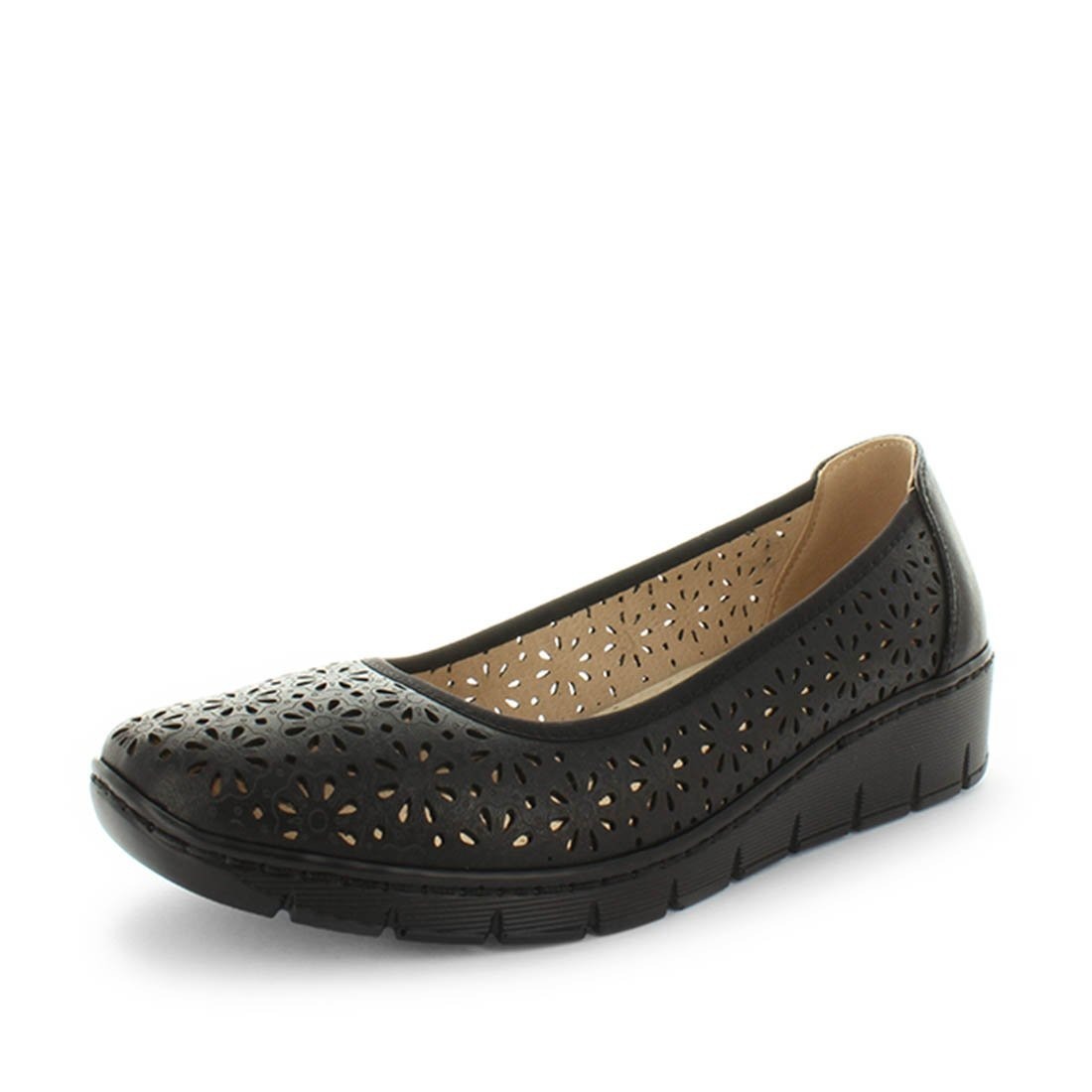 V717-AMARLON-BLACK-9-192042-00 AEROCUSHION Women's MARLON Wedges Black Shoe 9US - Image 1
