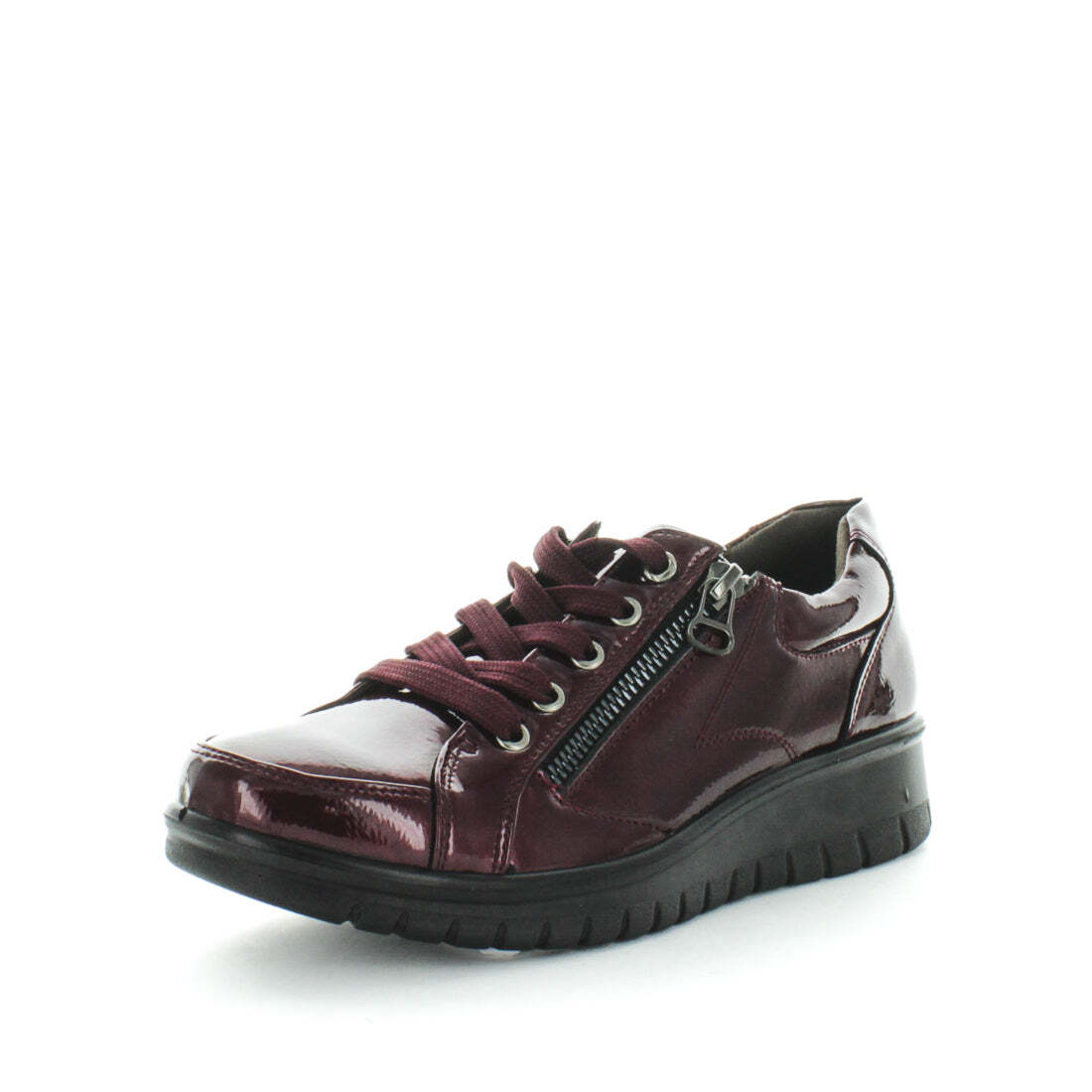 V717-AMOUSSE-WINEPATENT-5-192754-00 AEROCUSHION Women's MOUSSE Sneakers Wine Patent Shoe 5US - Image 1