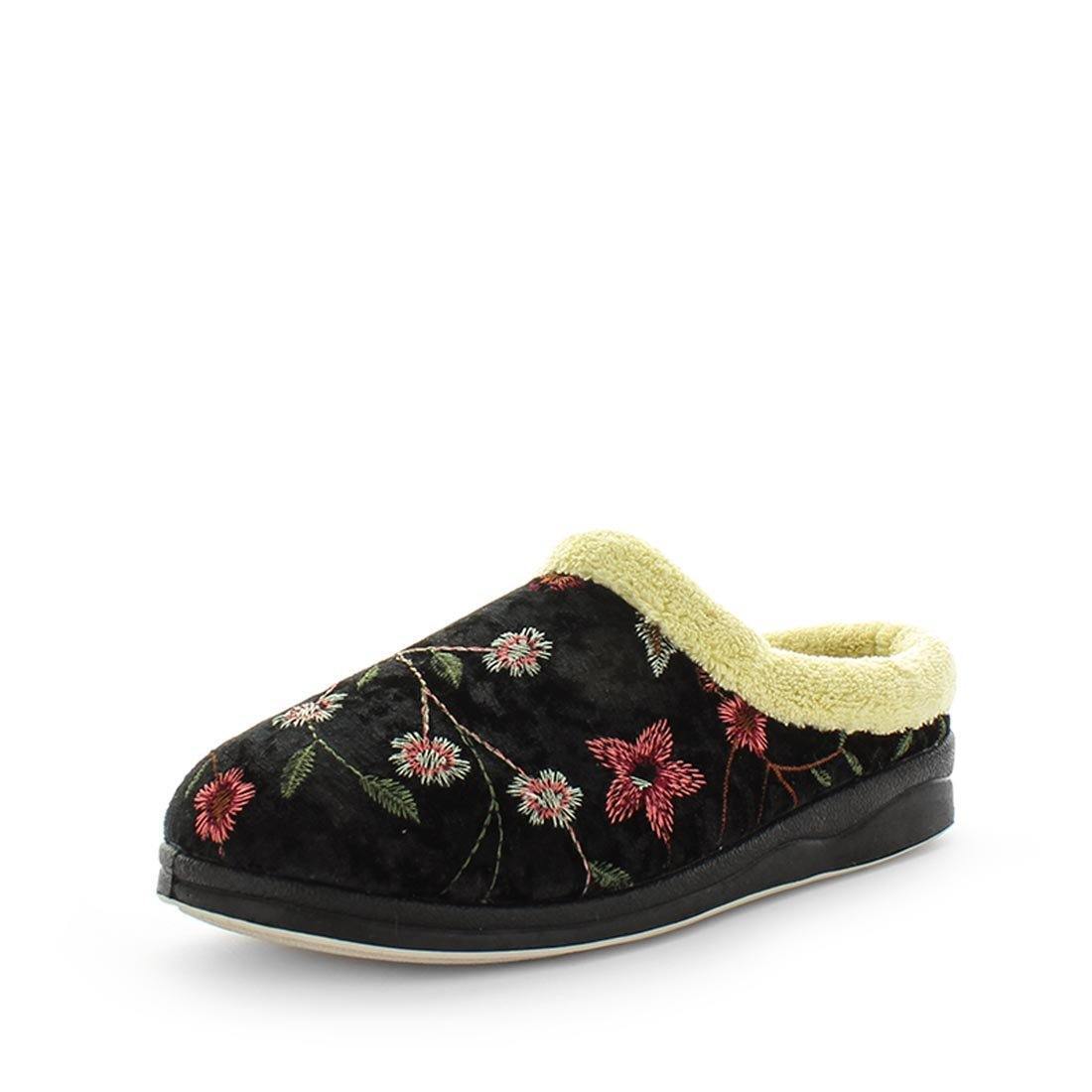 V717-ENDY-BLACKEMBROIDERY-8-187491-00 Panda ENDY Slippers Uggs Black Embroidery Shoe 8 - Image 1