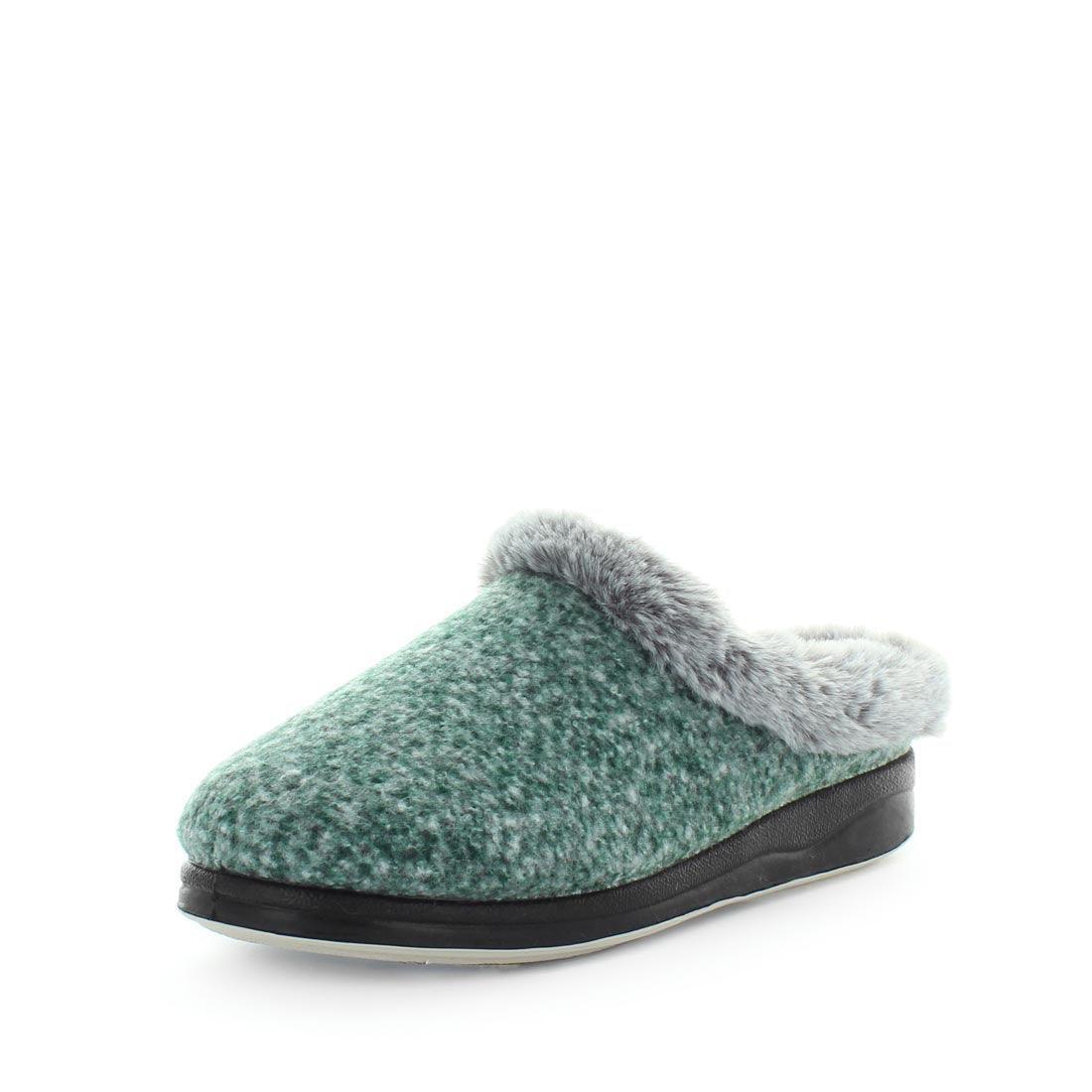 V717-ENDY-GREEN-7-187165-00 Panda ENDY Slippers Uggs Green Shoe 7 - Image 1