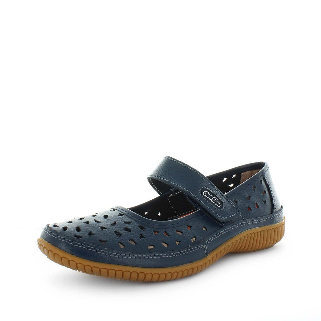 V717-JBCALE-NAVY-39-188579-00 JUST BEE Women's CALEBASIC Flats Navy 39EU - Image 1