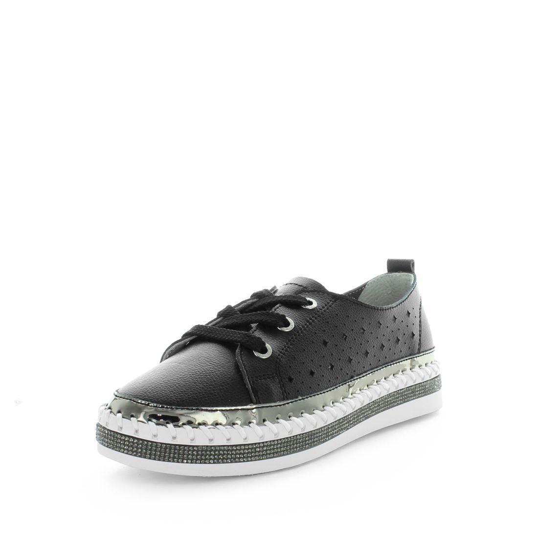 V717-JBCASINI-BLACK-39-187707-00 JUST BEE Women's CASINI Flats Black 39EU - Image 1