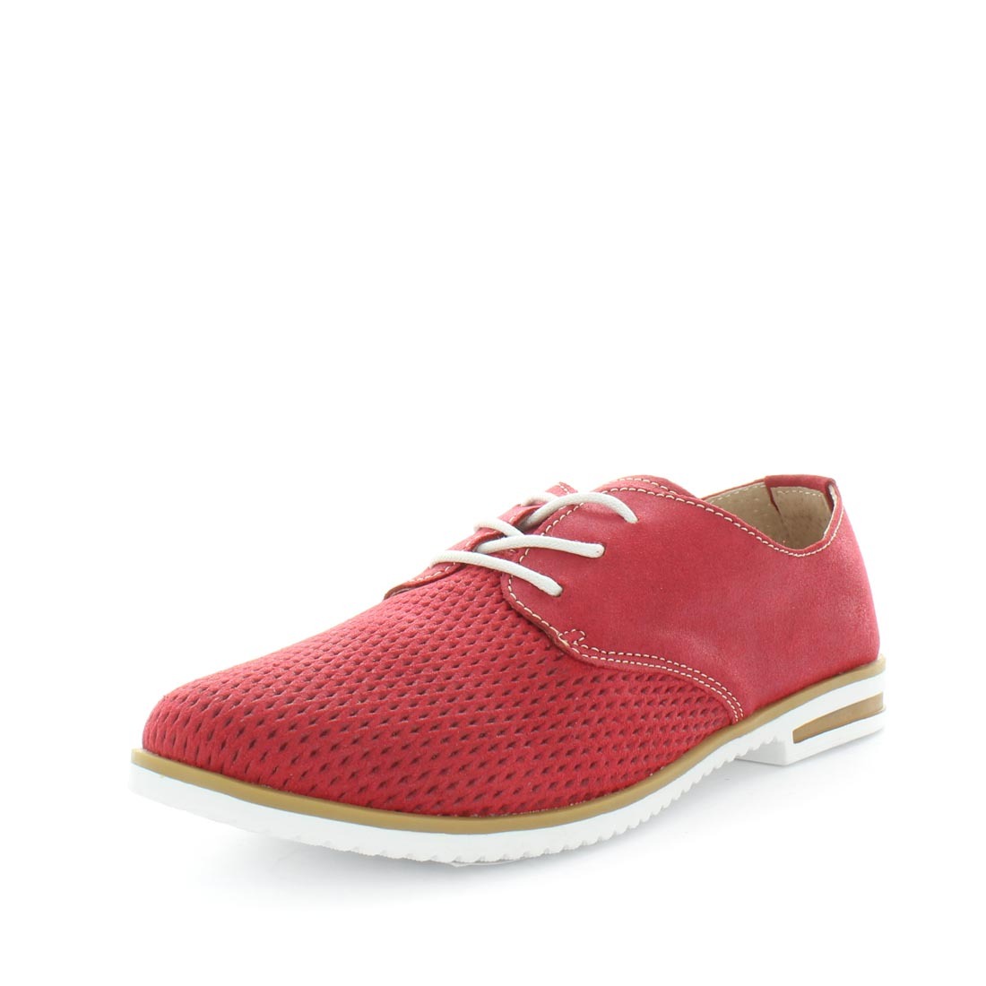 V717-JBCHARY-REDBRUSHED-40-187966-00 JUST BEE Women's CHARYA Loafers / Slip ons Red Brushed 40EU - Image 1