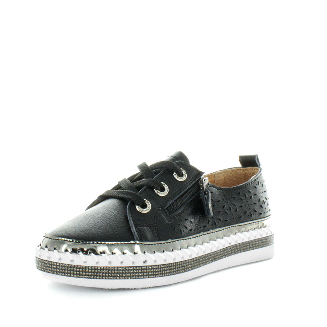 V717-JBCHELSY-BLACK-39-188204-00 JUST BEE Women's CHELSY Sneakers Black 39EU - Image 1
