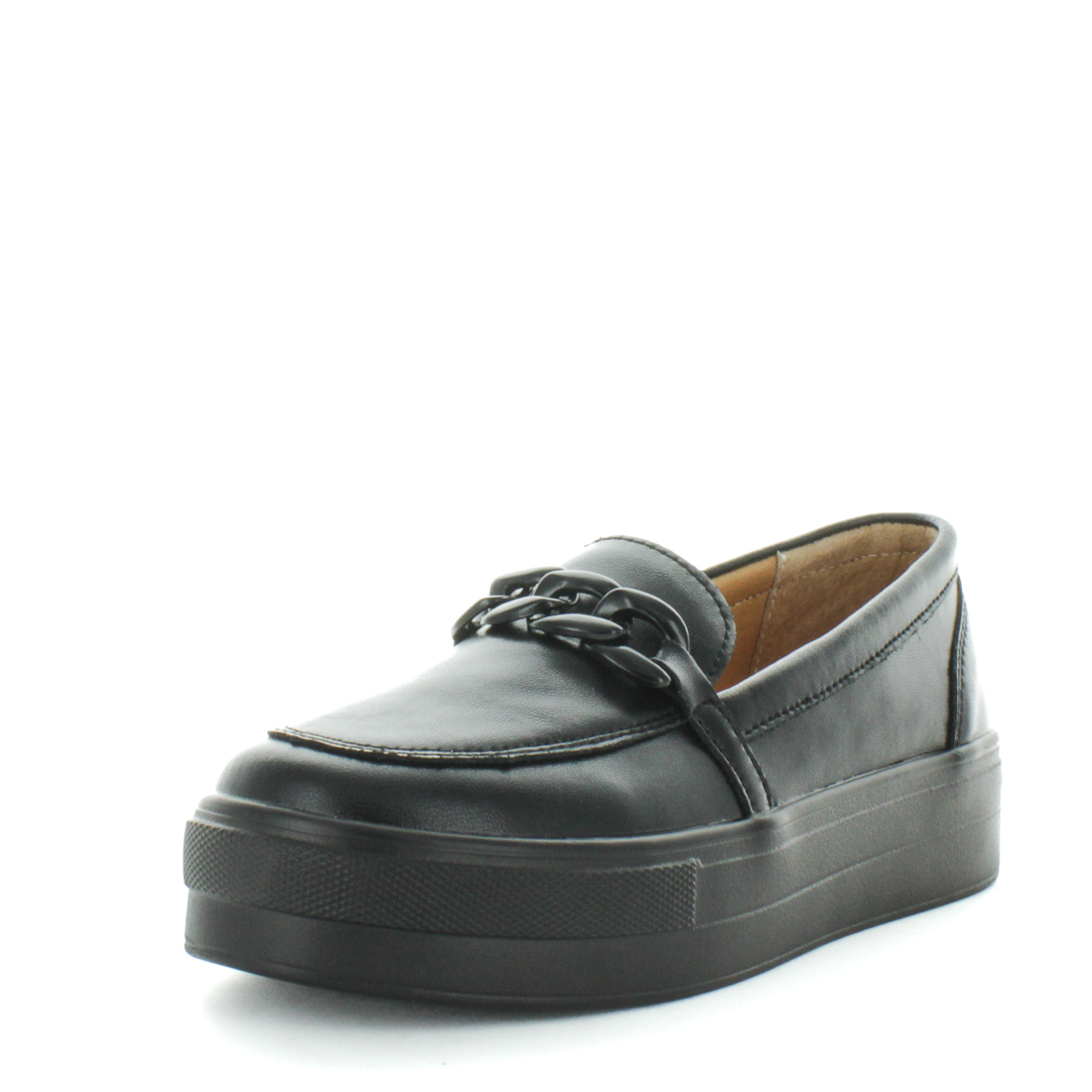 V717-JBCHIMY-BLM-38-188552-00 JUST BEE Women's CHIMY Loafers / Slip ons Black Smooth 38EU - Image 1
