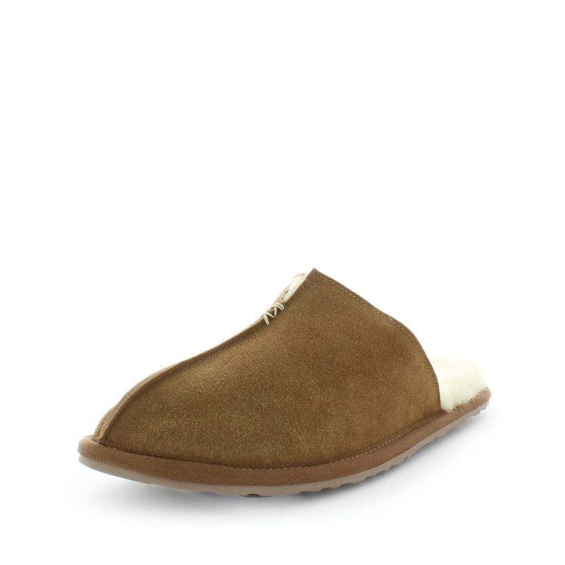 V717-JBCUFFS-CHESTNUT-7-188763-00 JUST BEE Men's CUFFS Slippers Chestnut 7UK - Image 1