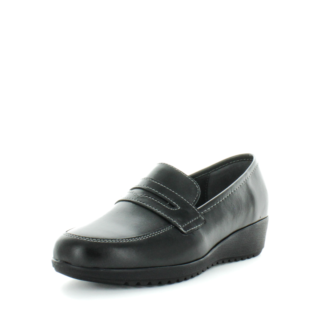 V717-KFKANCY-BLACKSMOOTH-40-192513-00 KIARFLEX Women's KANCY Loafers / Slip ons Black Smooth Shoe 40EU - Image 1
