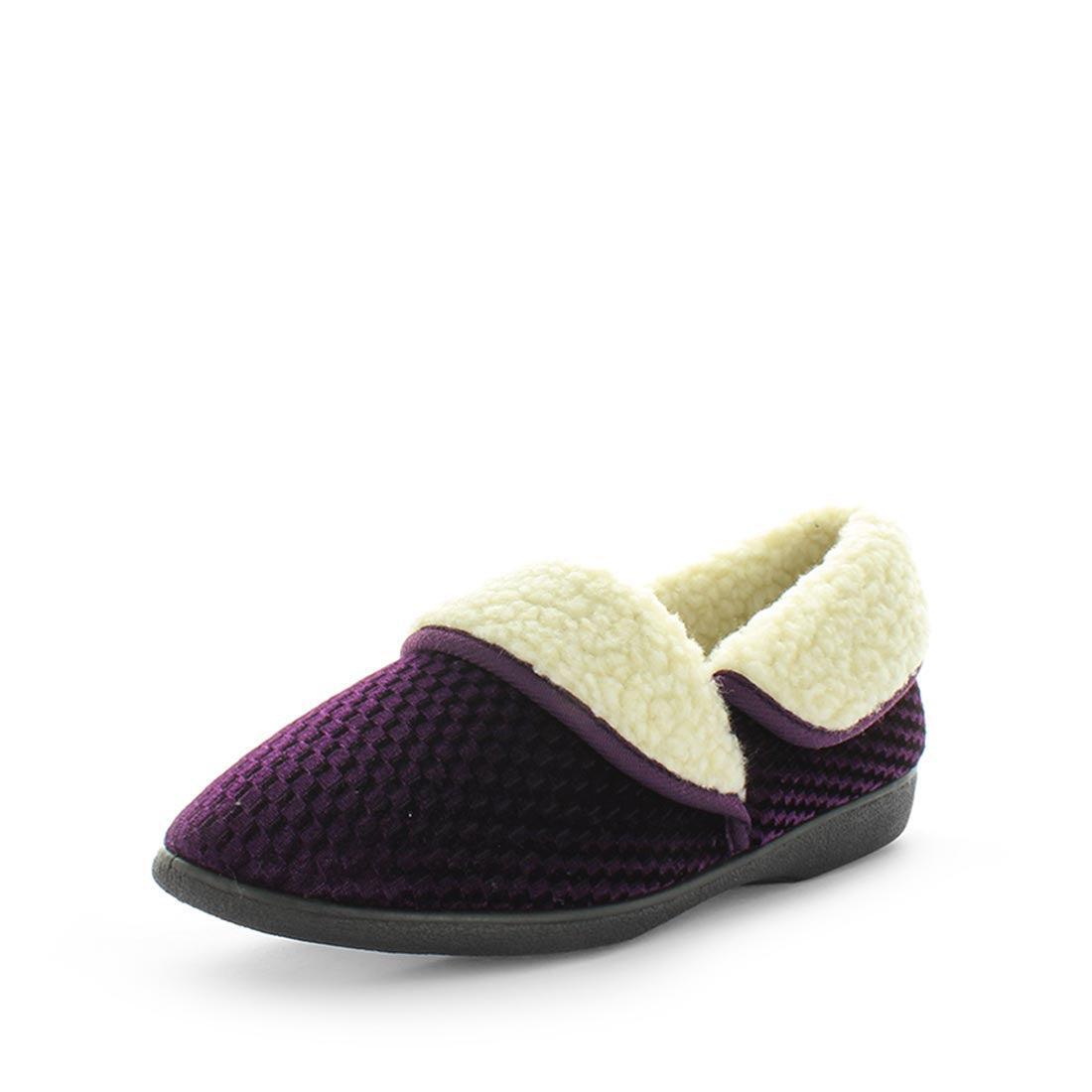 V717-PEBA4-BURGUNDY-6-186418-00 Panda PEBA4 Slippers Uggs Purple Shoe 6 - Image 1