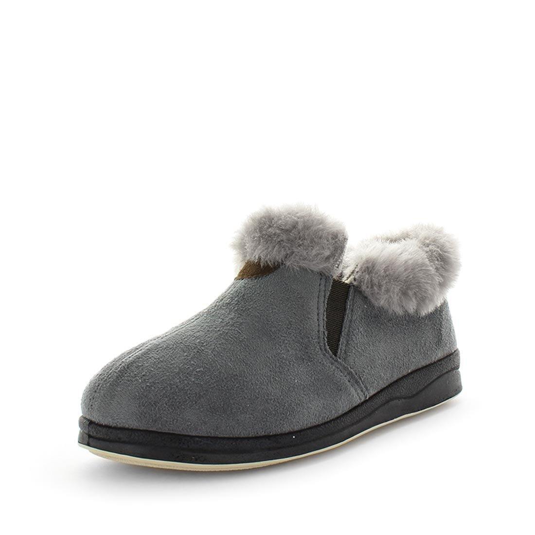 V717-PELIVIA-GREY-6-187462-00 Panda PELIVIA Slippers Uggs Grey Shoe 6 - Image 1