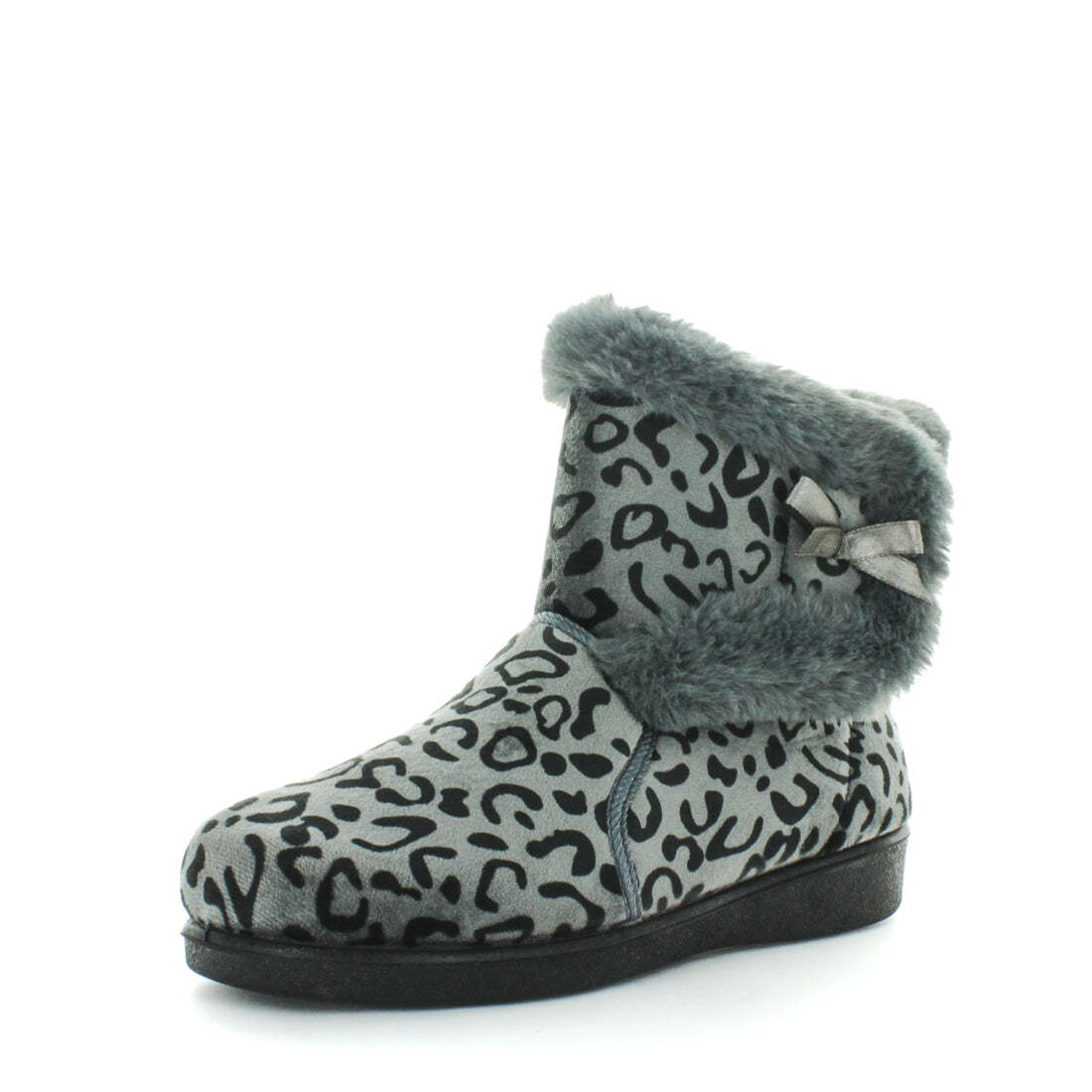 V717-PELLIDY-GREYLEOPARD-10-186316-00 Panda PELLIDY Slippers Uggs Grey Leopard Shoe 10 - Image 1