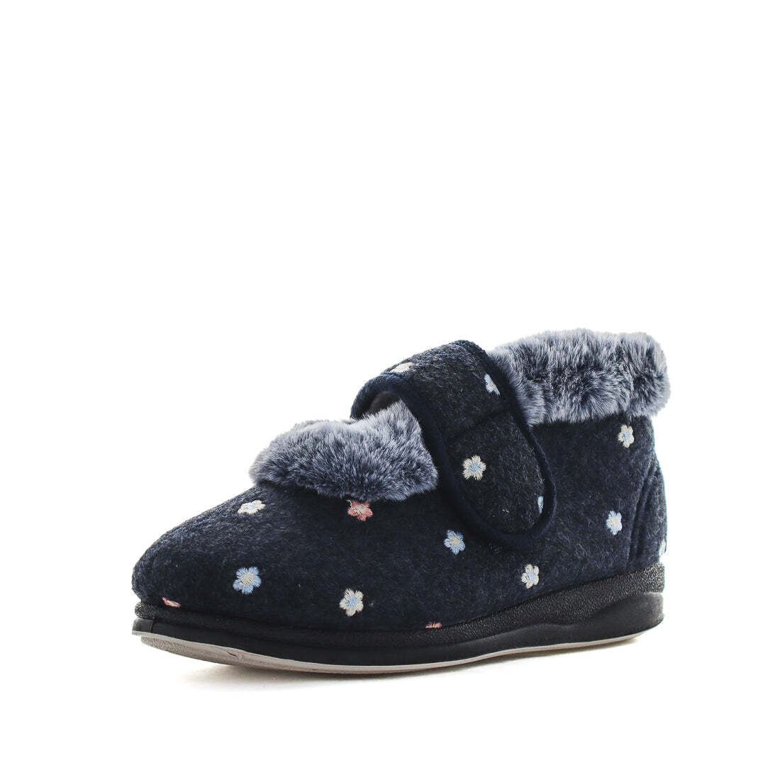 V717-PEMEE-NAVYFLORAL-7-187396-00 Panda EMEE Slippers Uggs Navy Floral Shoe 7 - Image 1