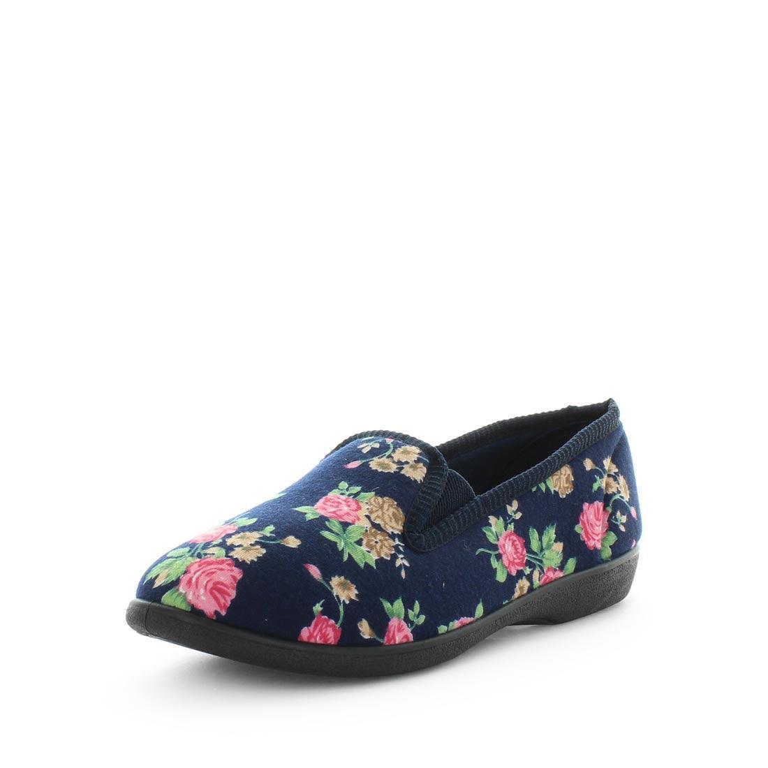 V717-PERTA-NAVYFLORAL-5-187535-00 Panda PERTA Slippers Uggs Navy Floral Shoe 5 - Image 1