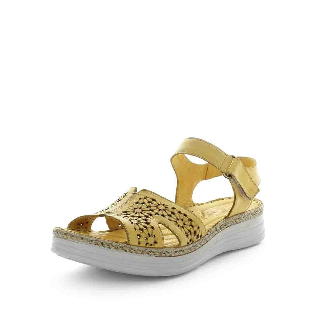 V717-STBANITA-MUSTARD-40-193281-00 SOFT TREAD ALLINO Women's BANITA Sandals Mustard Shoe 40EU - Image 1