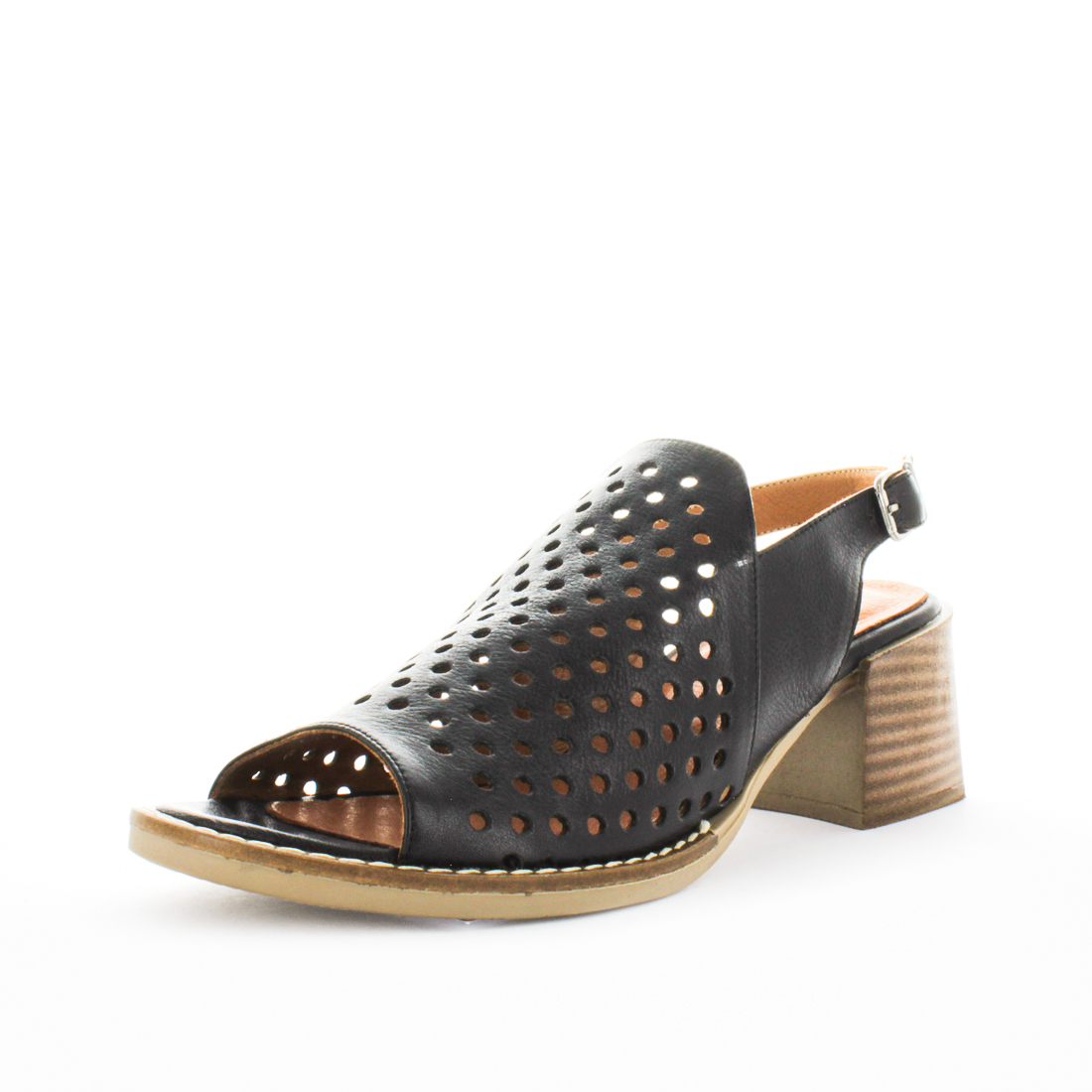 V717-STBENUS-BLACK-36-194024-00 SOFT TREAD ALLINO Women's BENUS Sandals Black Shoe 36EU - Image 1
