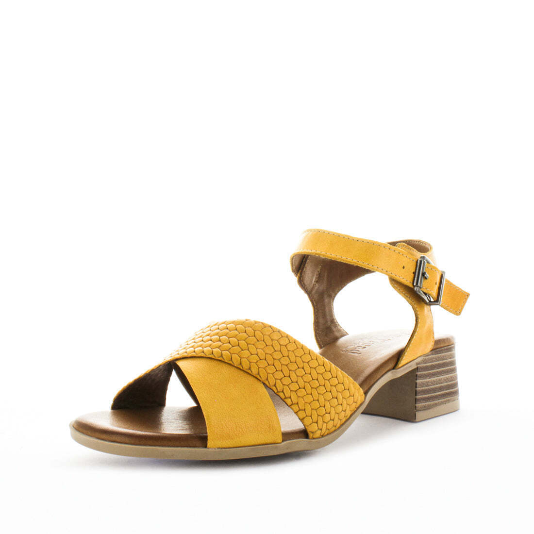 V717-STBONICA-MUSTARD-37-193099-00 SOFT TREAD ALLINO Women's BONICA Sandals Mustard Shoe 37EU - Image 1