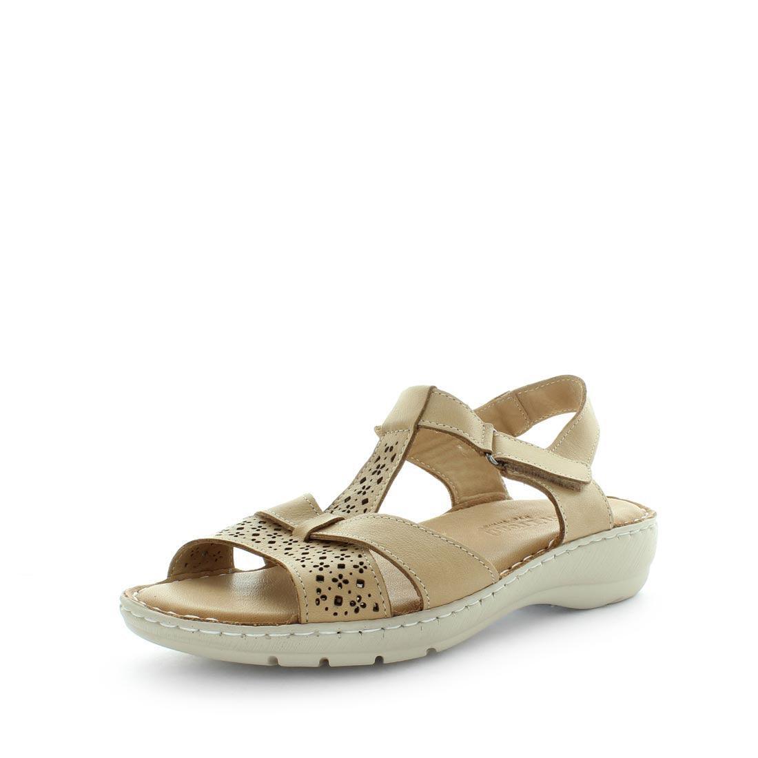 V717-STBORA-BEIGE-37-193480-00 SOFT TREAD ALLINO Women's BORA Sandals Beige Shoe 37EU - Image 1