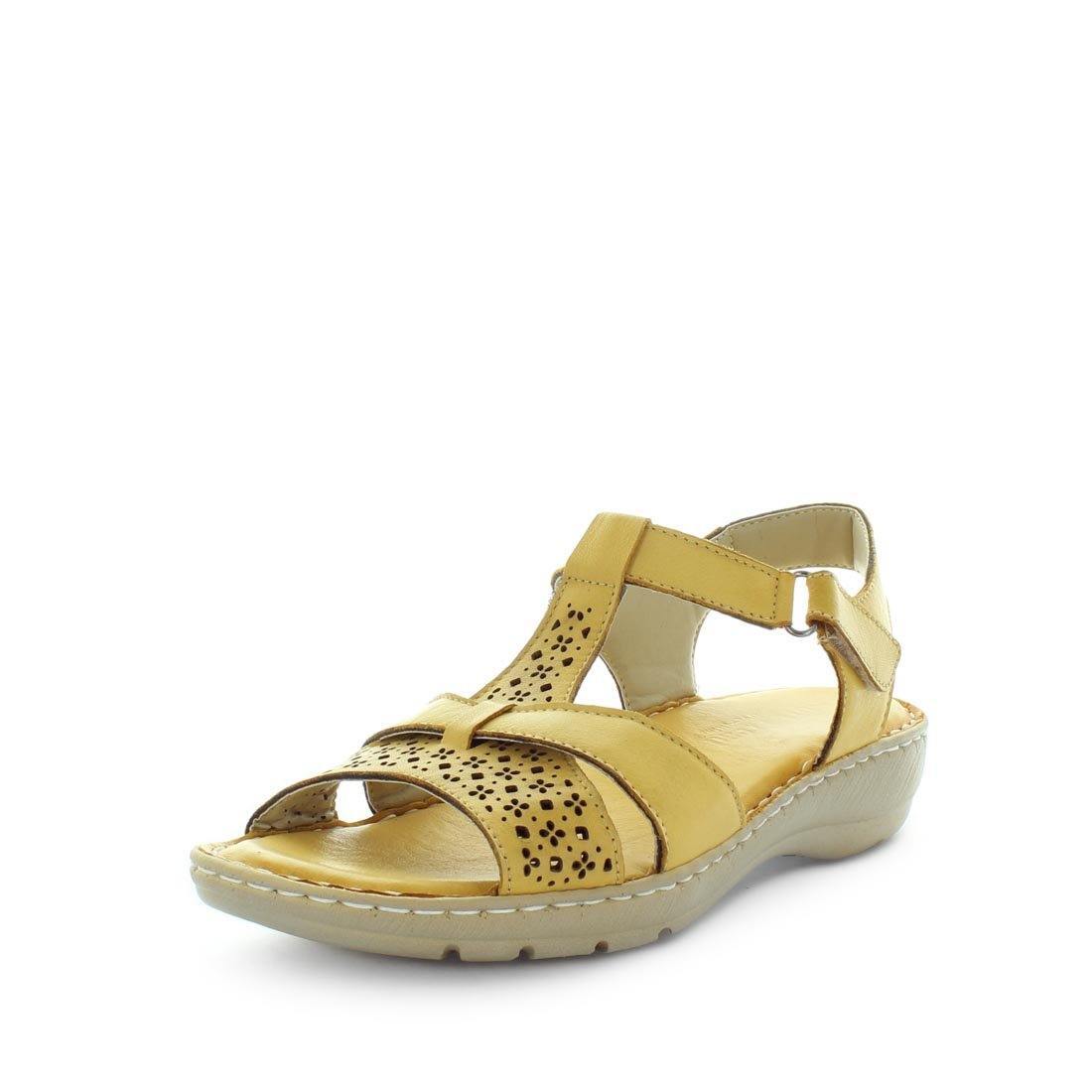 V717-STBORA-MUSTARD-41-193550-00 SOFT TREAD ALLINO Women's BORA Sandals Mustard Shoe 41EU - Image 1