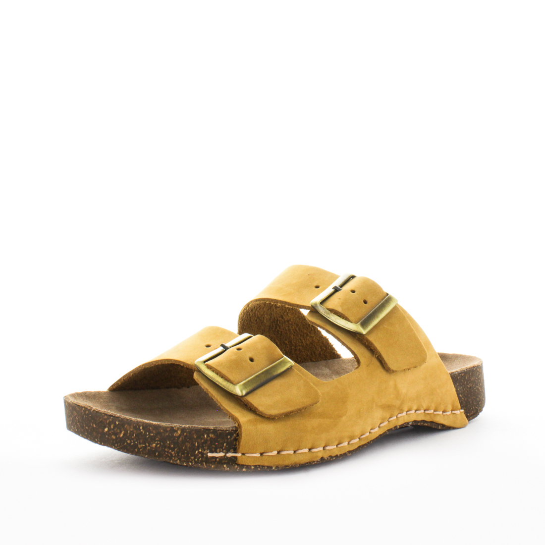V717-STBRODIE-MUSNBC-37-194039-00 SOFT TREAD ALLINO Women's BRODIE Sandals Mustard Nubuck Shoe 37EU - Image 1
