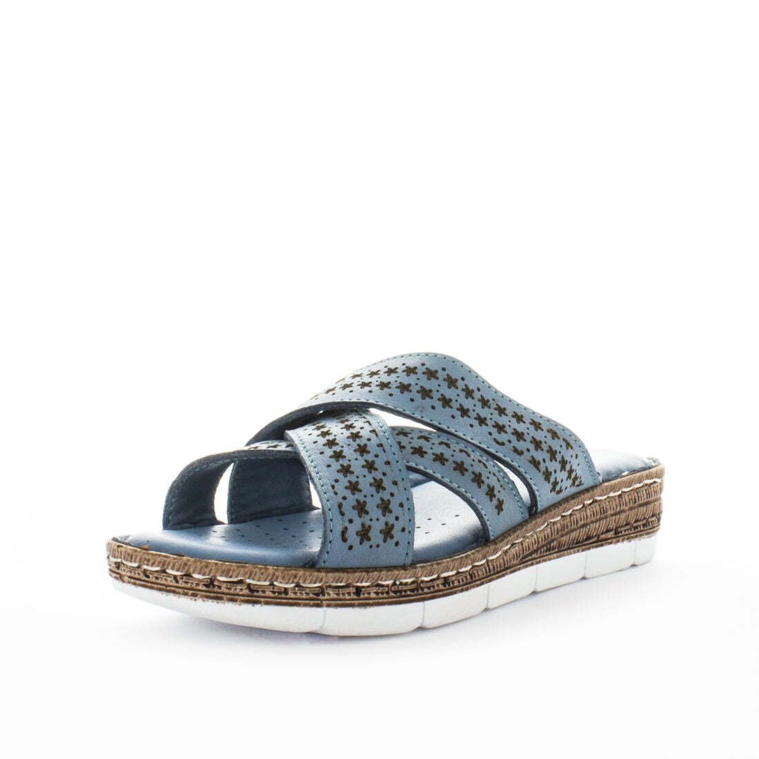 V717-STBUSANA-BLUE-40-194208-00 SOFT TREAD ALLINO Women's BUSANA Loafers / Slip ons Blue Shoe 40EU - Image 1