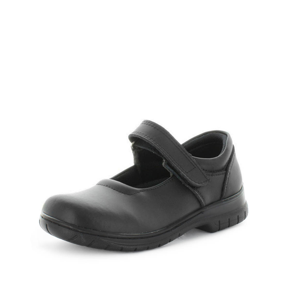 V717-WJAMESON-BLACKSMOOTH-5-192906-00 WILDE SCHOOL Girl's JAMESON School Black Smooth Shoe 5US - Image 1