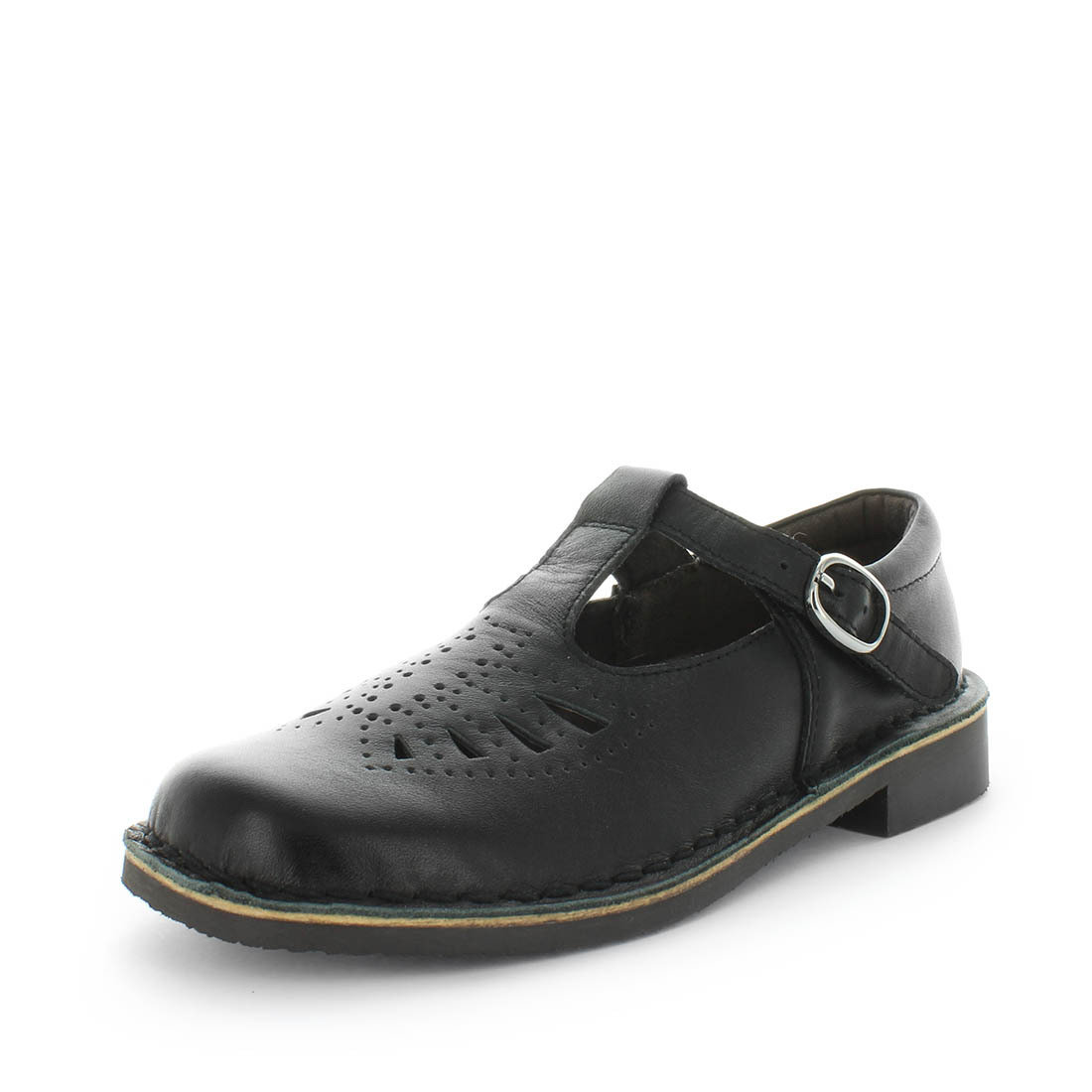 V717-WJEANIE-BLACKSMOOTH-9-193283-00 WILDE SCHOOL Girl's JEANIE School Black Smooth Shoe 9US - Image 1