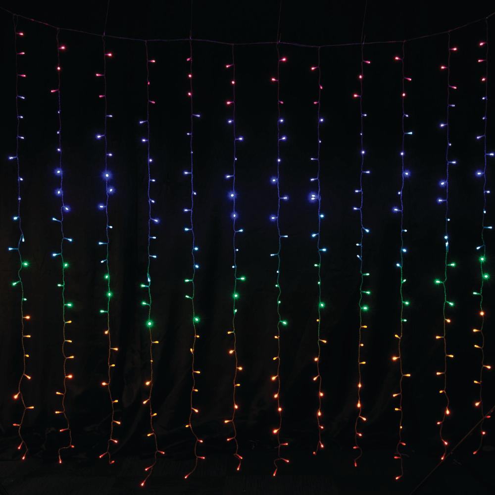 V720-XB4912C-1-200206-00 LED Curtain Lights Rainbow Color available in 2 sizes - 1.8 meter - Image 1