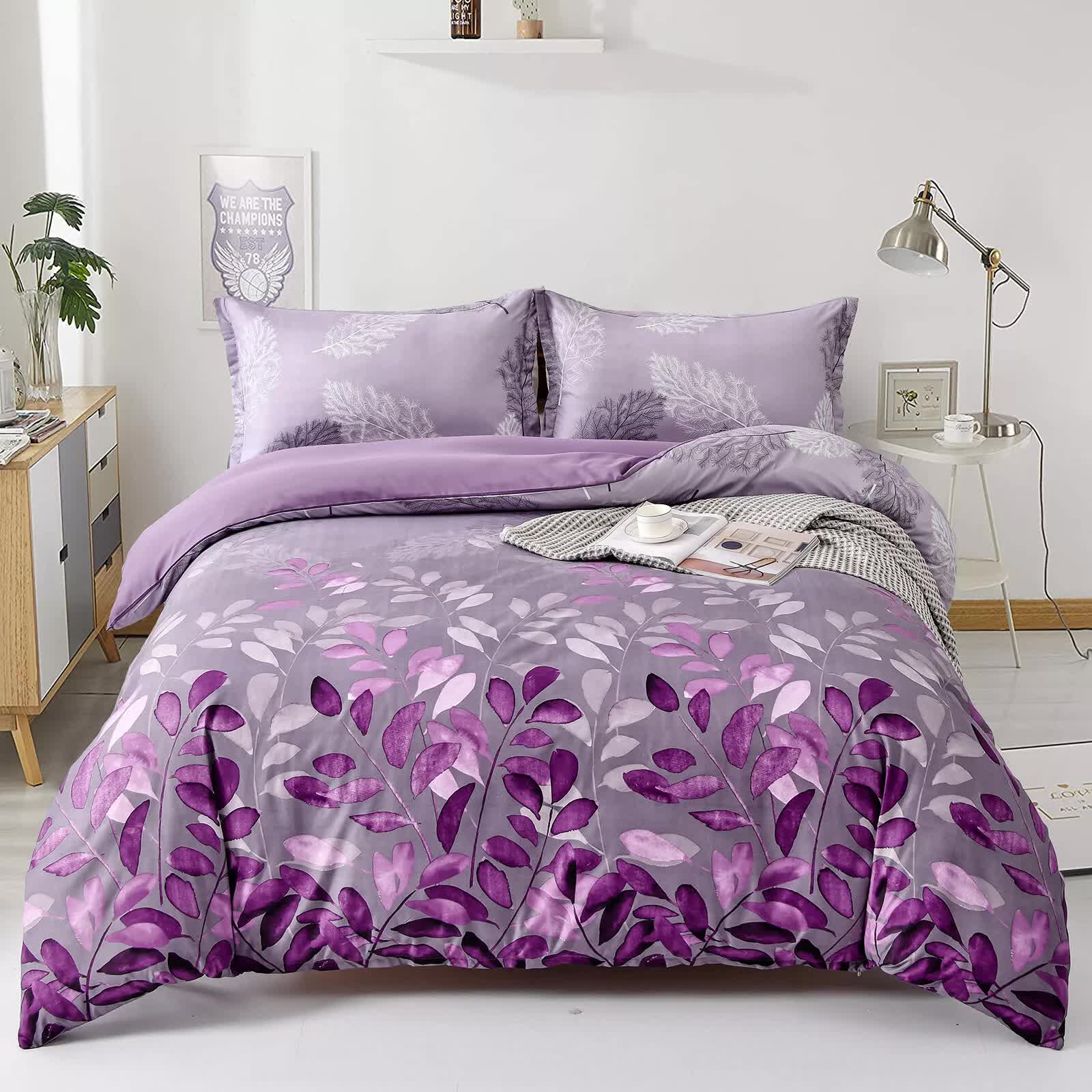 V745-AQ081614Q3-212755-00 Soft Haven 3-Piece Duvet Cover Set - Long-Lasting Comfort-Queen - Image 1