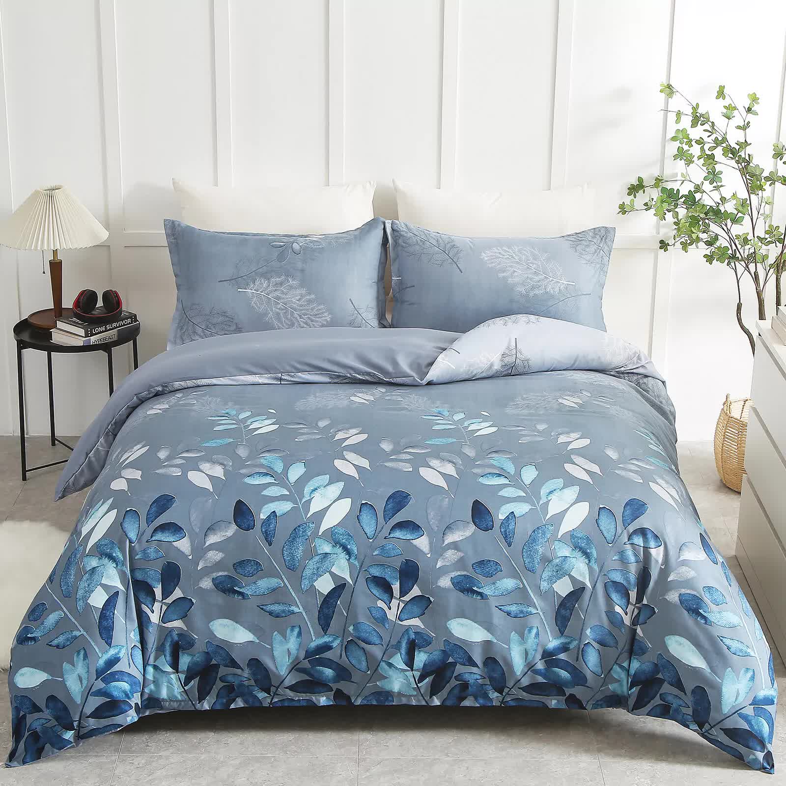 V745-AQ081617K3-212741-00 Timeless Design Plaid Duvet Cover Set - Lightweight-King - Image 1