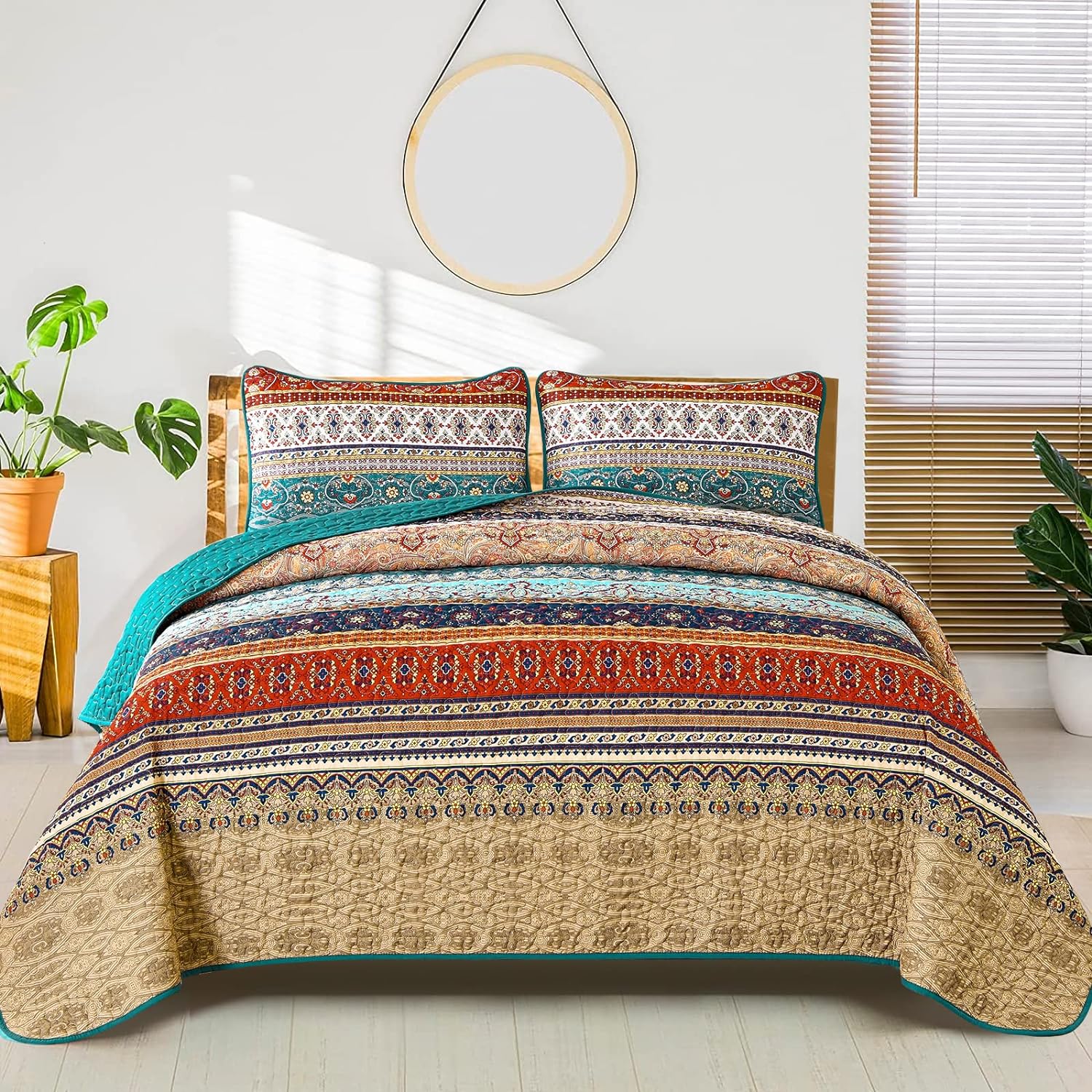 V745-MAC080375Q13U-190886-00 Textured Quilted bedspread and pillowcovers set: Add Depth and Dimension - Queen size - Image 1