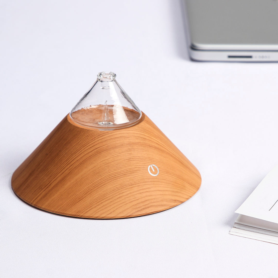 V760-N-21F-195286-00 Mt Fuji Nebuliser (Portable) - 100% Bamboo Waterless Diffuser | Essential oil Burner | Aromatherapy| Home Fragrance - Image 1