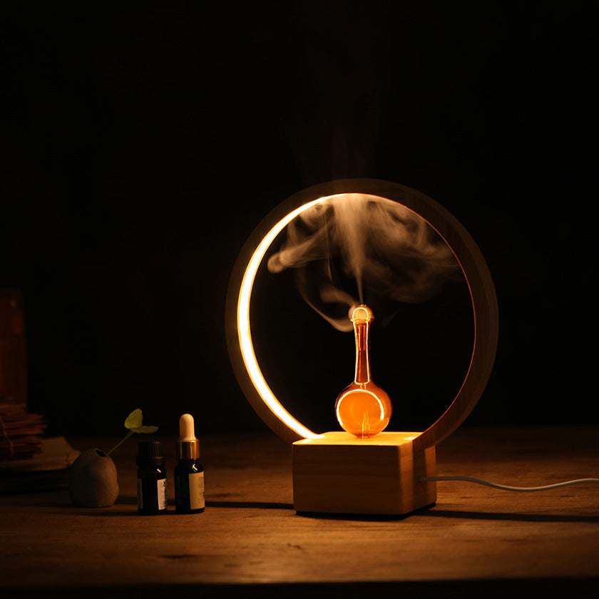 V760-N-4-195293-00 LUNA (Nebuliser+Ringlight) - Waterless Diffuser | Essential oil Burner | Aromatherapy| Home Fragrance - Image 1