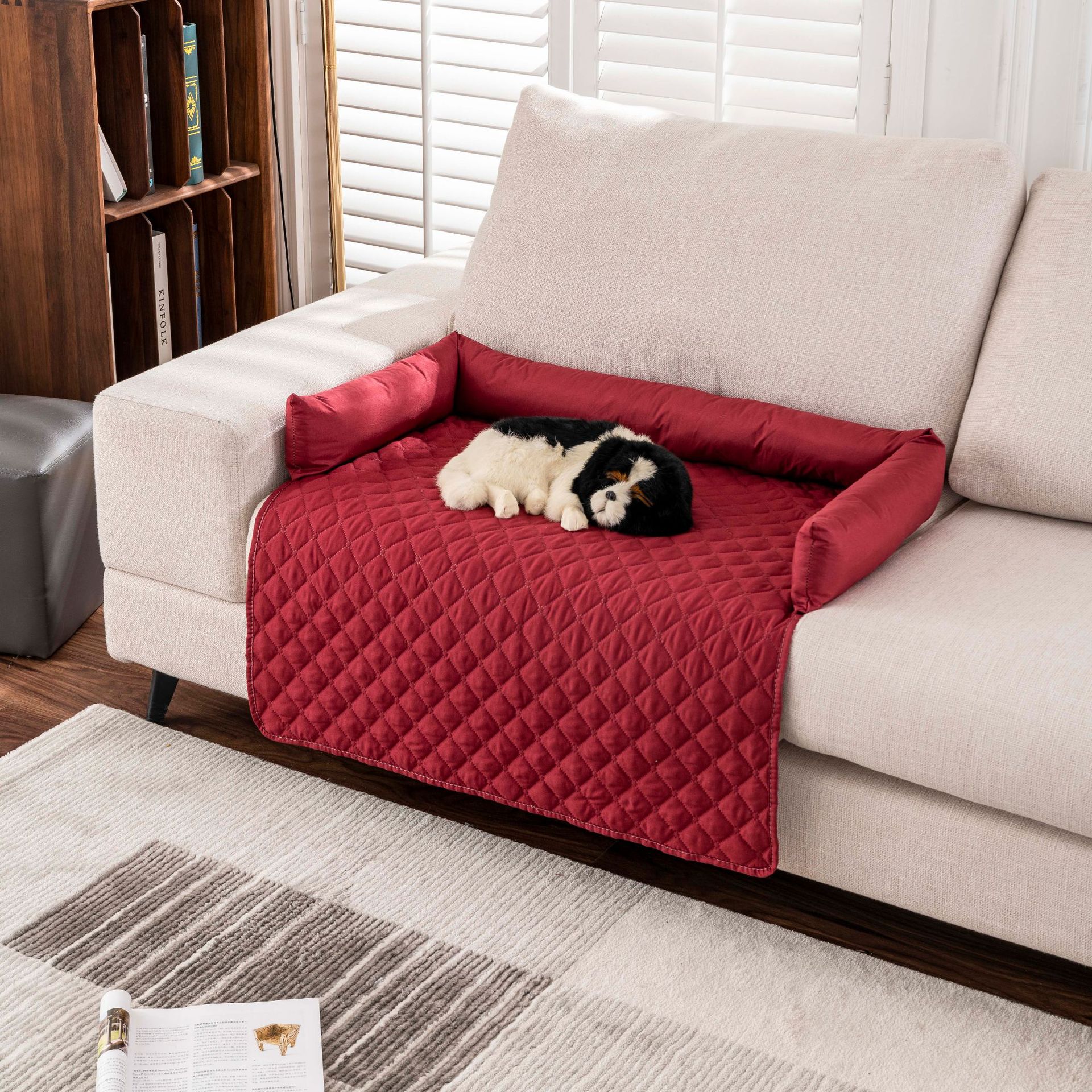 V888-ELOSUNG10058-203175-00 Waterproof Pet Mat for Sofa, Car & Bed 90*120cm - Image 1