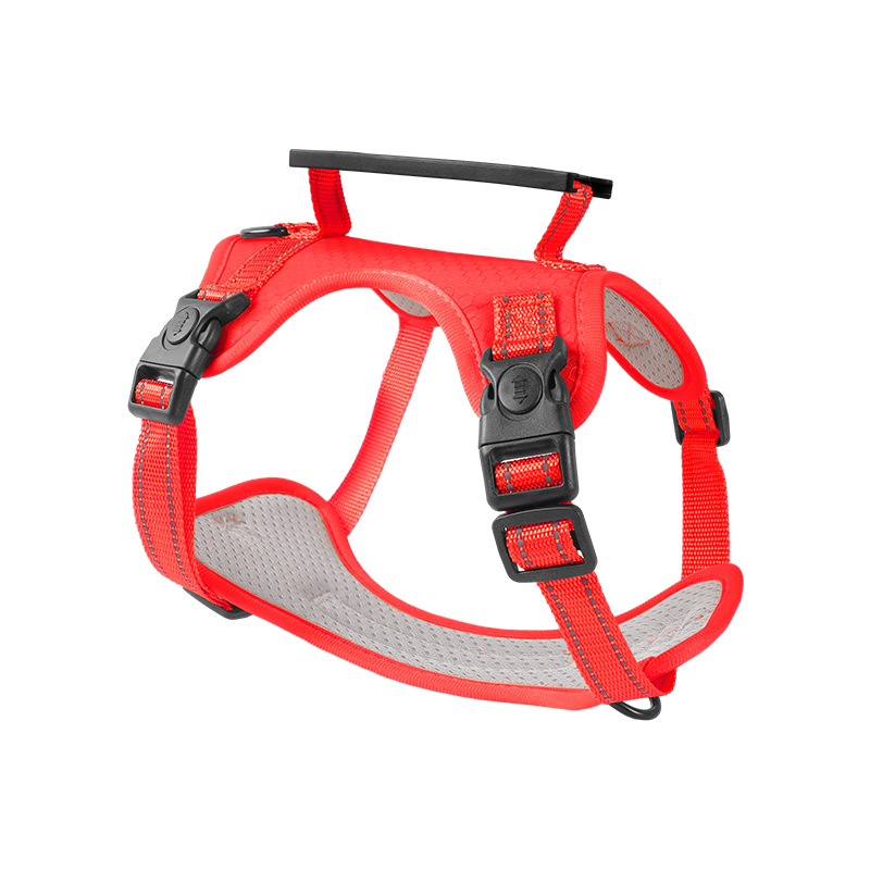 V888-ELOSUNG10084-204179-00 Reflective Dog Harness with Leash, No-Pull Vest Harness for Dogs, Adjustable Dog Vest with Handle, Walking Training Pet Harness XL size - Image 1