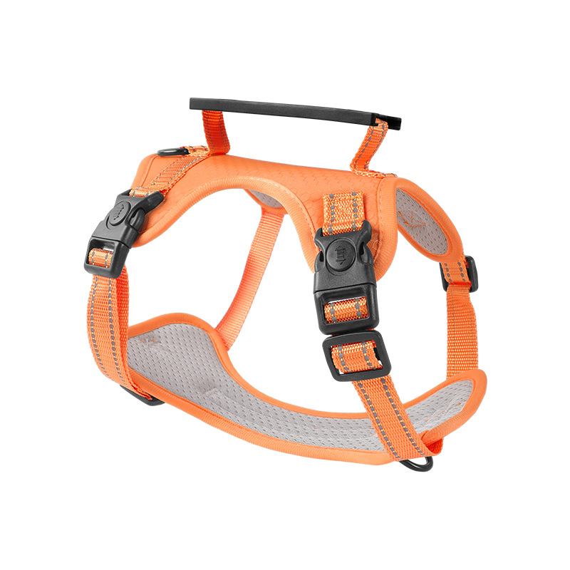 V888-ELOSUNG10092-204152-00 Reflective Dog Harness with Leash, No-Pull Vest Harness for Dogs, Adjustable Dog Vest with Handle, Walking Training Pet Harness M size - Image 1