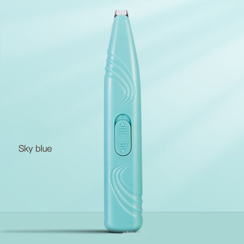 V888-ELOSUNG10117-204425-00 Portable Pet Hair Trimmer in Sky Blue with Precision Blade and Ergonomic Design - Image 1