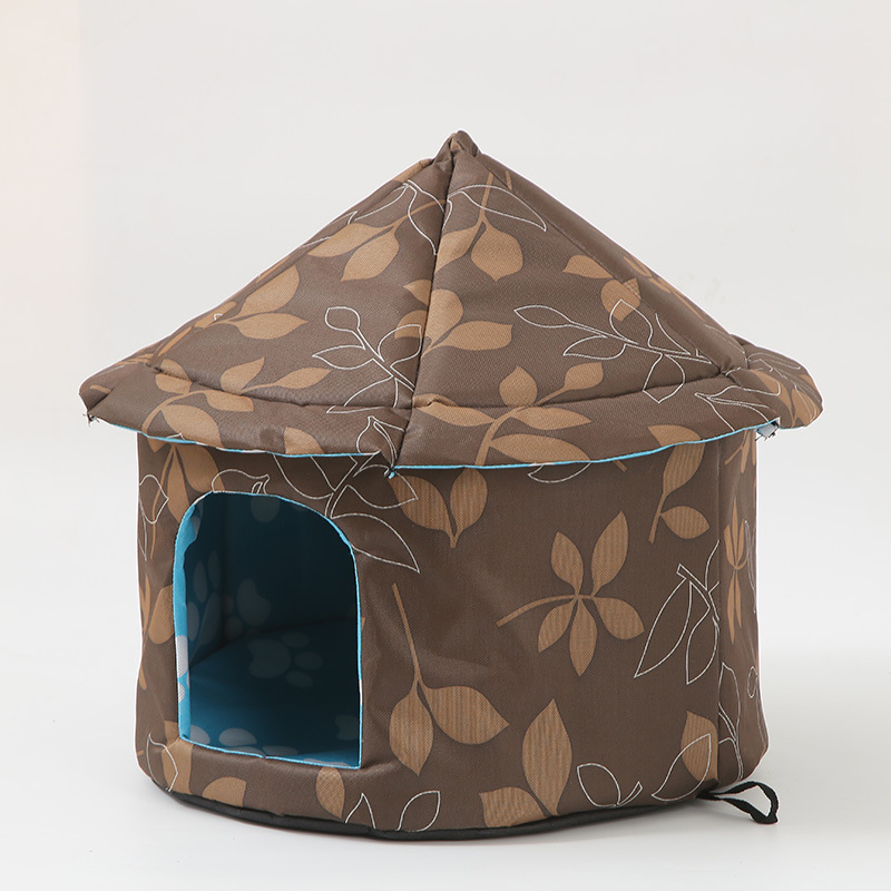 V888-ELOSUNG10204-204407-00 Outdoor Waterproof Cat House - Insulated, Weatherproof, Warm Shelter for Cats, Ideal for Winter Protection, Size: M 40*41cm - Image 1
