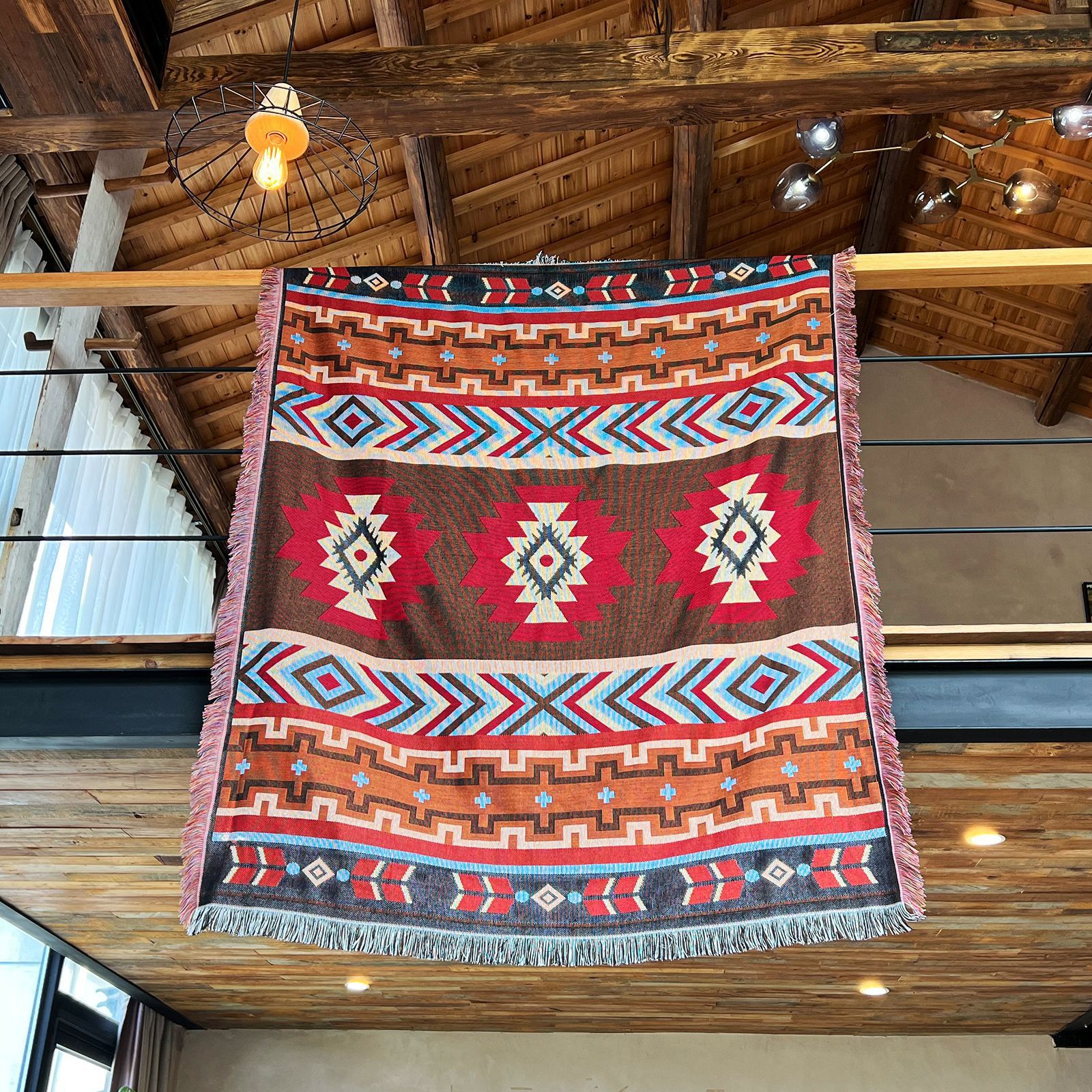 V888-ELOSUNG10334-206532-00 2pcs pack set 90*180cm Bohemian Picnic Blanket, Waterproof Camping Blanket, Outdoor Rug for Camping, Picnic, Beach - Image 1