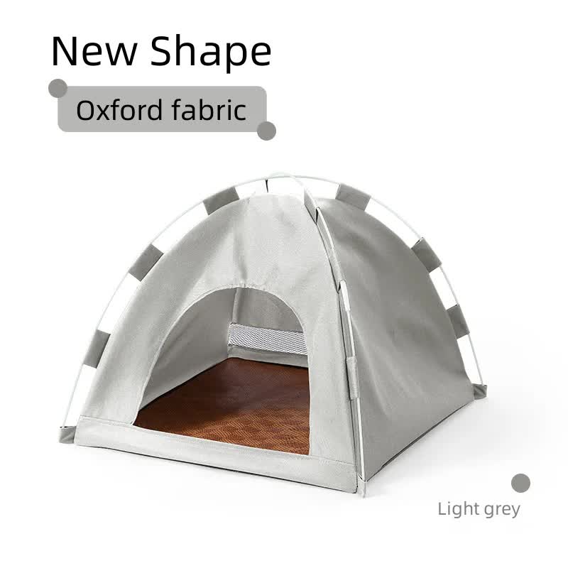V888-ELOSUNG10468-204516-00 Outdoor Cat House,Pet Tent -Windproof and Dustproof Shelter for Small Pets, Grey, Size: S 35*35*30cm - Image 1